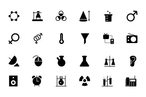 Science Vector Icons Collection Stock Illustration