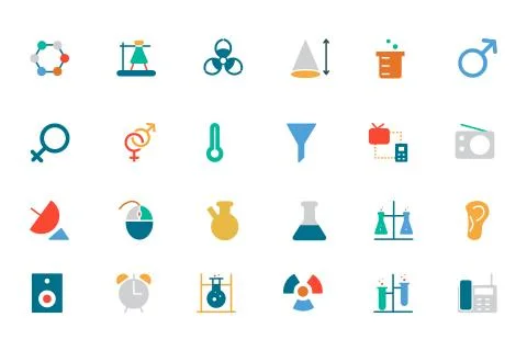 Science Vector Icons Stock Illustration