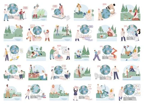 Science. Vector illustration. Science concepts provide frameworks for underst Stock Illustration