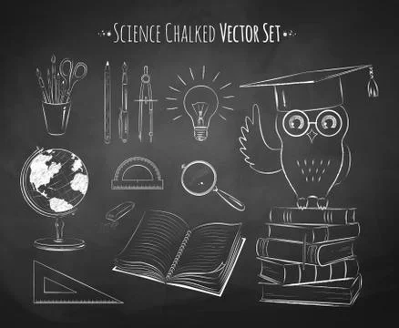 Science vector set Stock Illustration