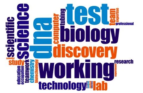 Science word cloud Stock Illustration