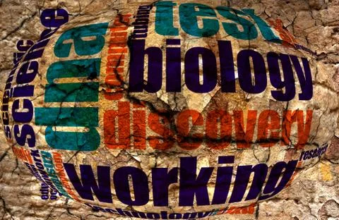 Science word cloud Illustrazione stock