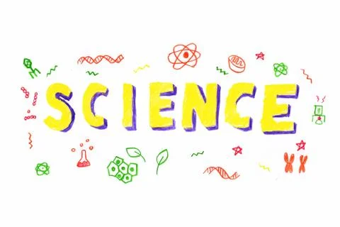 Science word illustration Stock Illustration