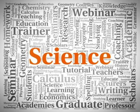 Science Word Indicates Chemist Physics And Physicist Stock Illustration