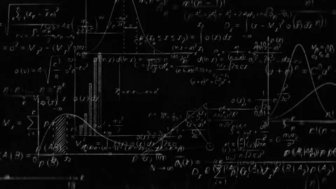 Science world of physics and math formulas seamless loop animation Stock Footage 158915484