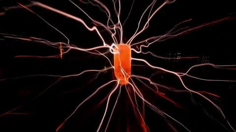 Scientific Abstract Concept: Electrical Plasma Discharge Stock Footage 337744815