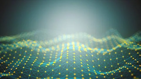 Scientific analytical database Waves of digital analysis of data sets with... 写真素材