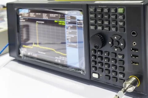 Scientific and technological equipment, display screens for research and de.. Stock Photos