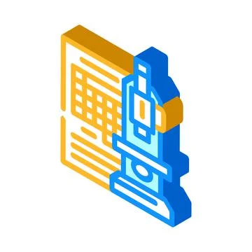 Scientific approach isometric icon vector illustration Stock Illustration