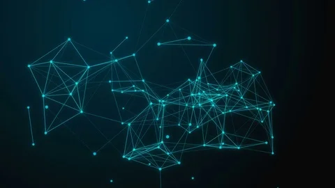Scientific background and abstract technology. Plexus digital dynamic wallpaper 库存影片 79214915
