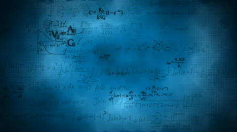 Scientific background with different formulas Stock-Footage 839337