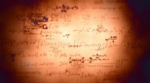 Scientific background with different formulas Stock-Footage 839347