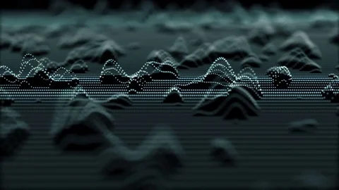 Scientific background. The loops of interactions move from right to left Vídeo Stock 81263891