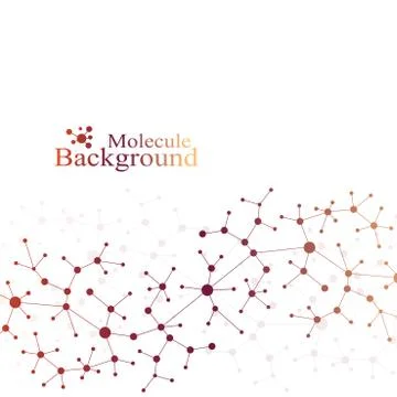 Scientific chemical pattern. Structure molecule DNA research as concept. Science Stockillustratie