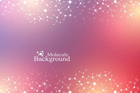 Scientific chemical pattern. Structure molecule DNA research as concept. Science Illustrazione stock