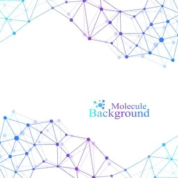 Scientific chemistry pattern. Structure molecule DNA research as concept Stock Illustration