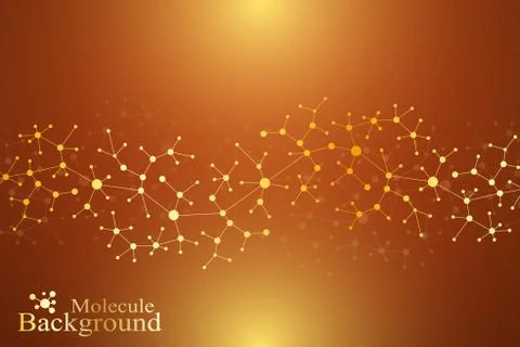 Scientific chemistry pattern. Structure molecule DNA research as concept イラスト素材