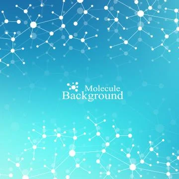 Scientific chemistry pattern. Structure molecule DNA research as concept イラスト素材