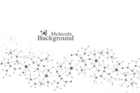 Scientific chemistry pattern. Structure molecule DNA research as concept 库存插图
