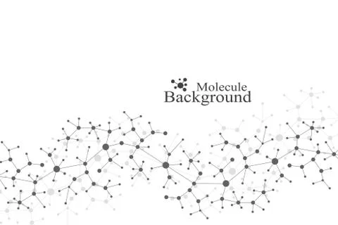 Scientific chemistry pattern. Structure molecule DNA research as concept Stock Illustration