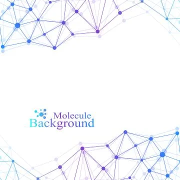 Scientific chemistry pattern. Structure molecule DNA research as concept Stock Illustration