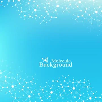 Scientific chemistry pattern. Structure molecule DNA research as concept 스톡 일러스트