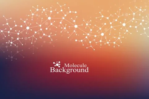 Scientific chemistry pattern. Structure molecule DNA research as concept Stock Illustration