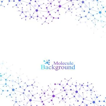 Scientific chemistry pattern. Structure molecule DNA research as concept 库存插图