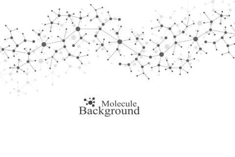 Scientific chemistry pattern. Structure molecule DNA research as concept 库存插图