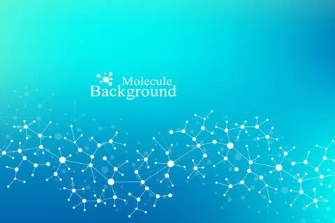 Scientific chemistry pattern. Structure molecule DNA research as concept 库存插图