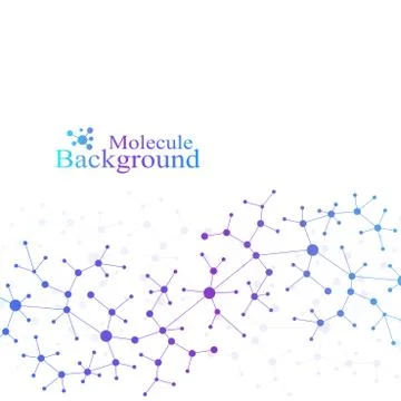 Scientific chemistry pattern. Structure molecule DNA research as concept Stock Illustration