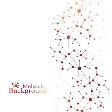 Scientific chemistry pattern. Structure molecule DNA research as concept Stock Illustration