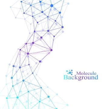 Scientific chemistry pattern. Structure molecule DNA research as concept Stock Illustration