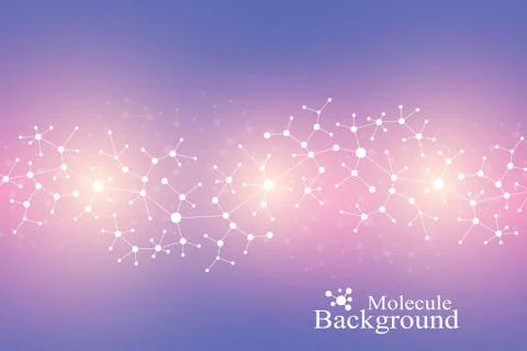 Scientific chemistry pattern. Structure molecule DNA research as concept Illustrazione stock