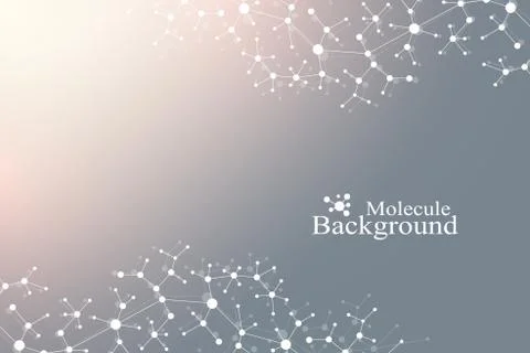 Scientific chemistry pattern. Structure molecule DNA research as concept 스톡 일러스트