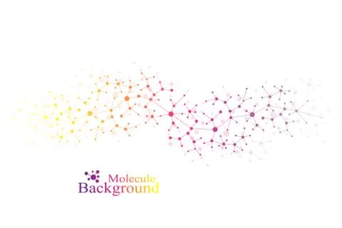 Scientific chemistry pattern. Structure molecule DNA research as concept Stockillustratie