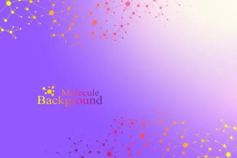 Scientific chemistry pattern. Structure molecule DNA research as concept 库存插图