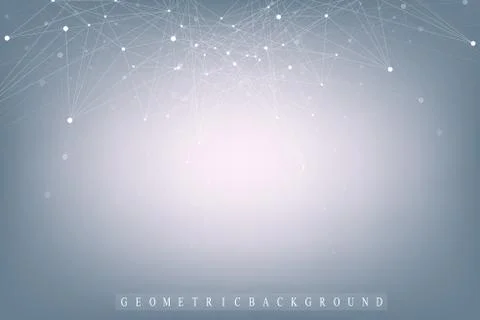 Scientific chemistry pattern. Structure molecule DNA research as concept Stockillustratie