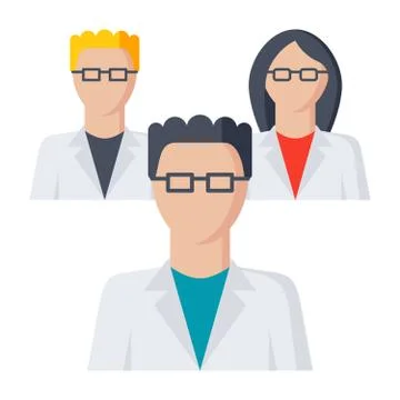 Scientific Community Vector Icon Stock Illustration