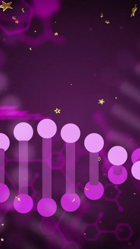 Scientific data processing animation with DNA strand and binary coding elements Stock Footage 319618236