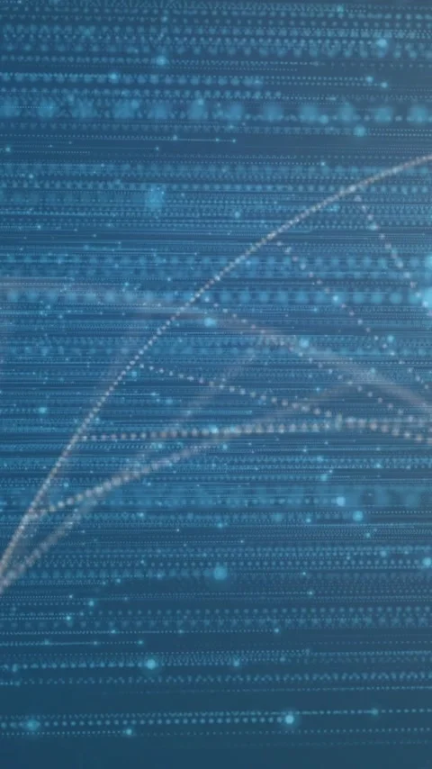 Scientific data processing animation with DNA strand and binary coding elements Vídeos de archivo 344404235