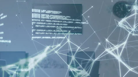 Scientific data processing, screen with ... | Stock Video | Pond5