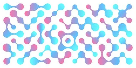 Scientific design elements, figures molecule logo, sign, icon, morph, molecular Stock Illustration