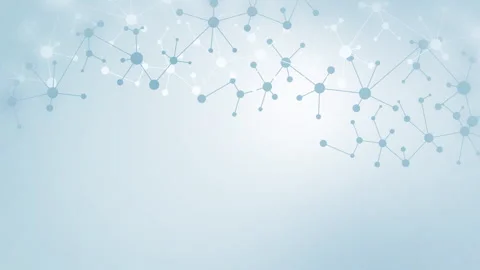 Scientific design molecular structure with connected lines and dots. Stock Footage 278189920