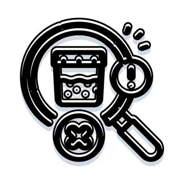 Scientific discovery and microscopic research in laboratory setting Stock Illustration