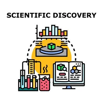 Scientific discovery process researching innovative experimental data イラスト素材