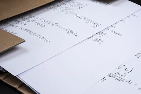 Scientific equations Stock Photos