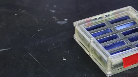 Scientific equipment on table in lab Stock-Footage 93515887