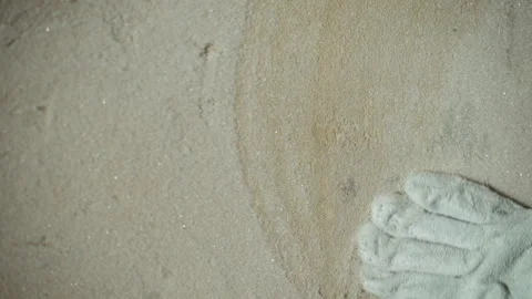 Scientific examination of ash sample under intense lighting conditions 스톡 동영상 347080605
