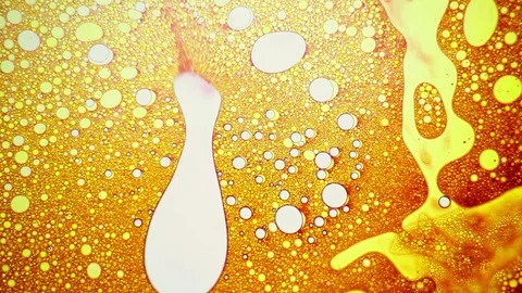 Scientific experiment and reaction, structure of bubbles. Disease-causing virus. Stock Footage 122038265